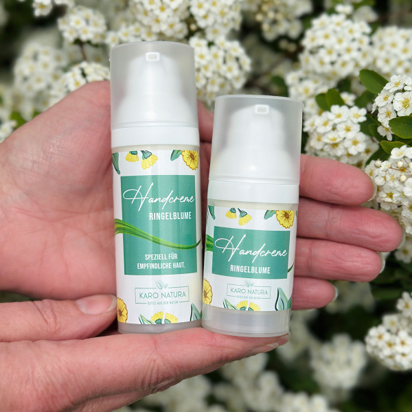 Ringelblumen Handcreme für sensible Haut ohne Silikone und PEGs - MT Naturprodukte